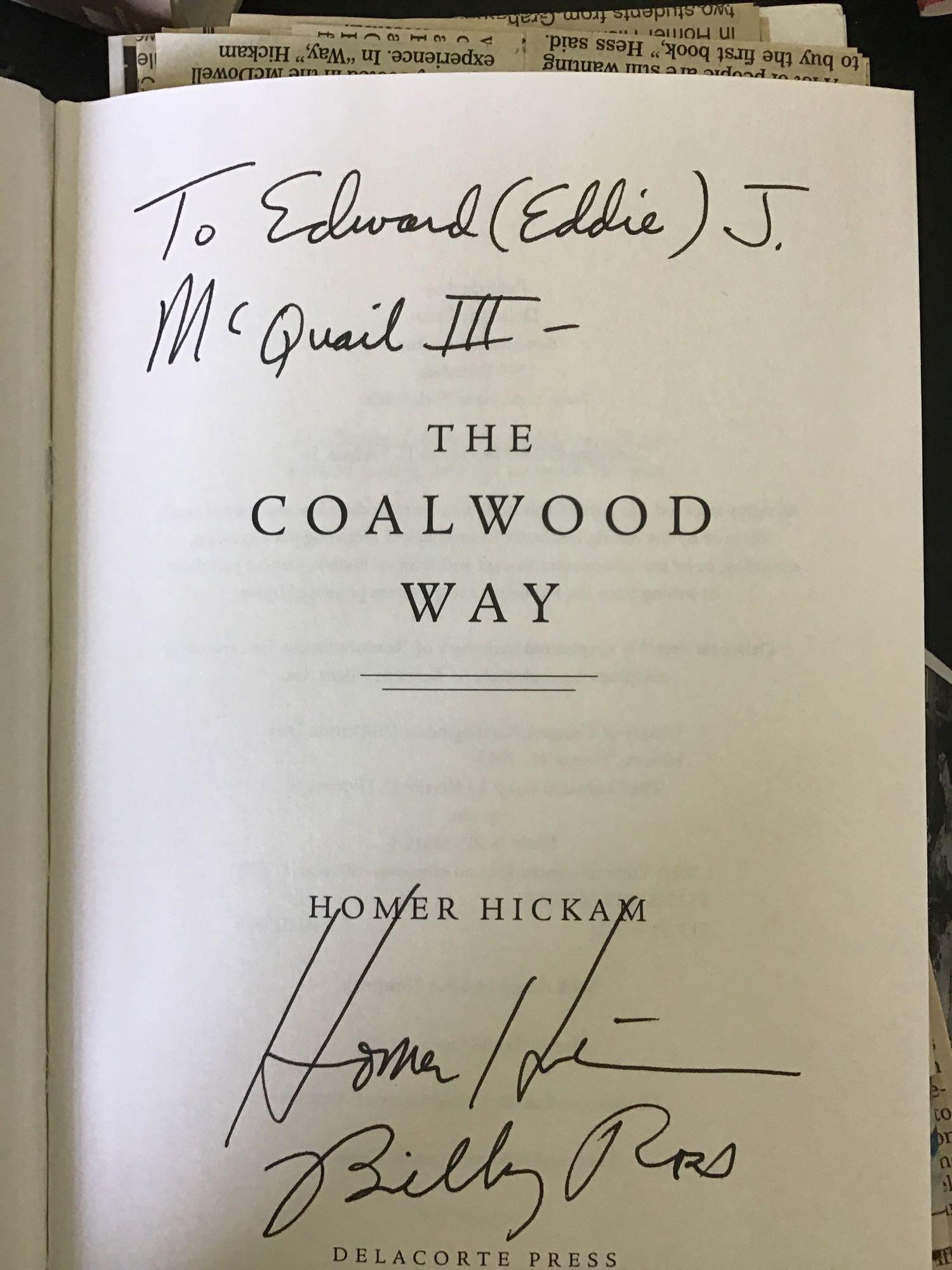 4 Homer Hickam signed books. Rocket Boys signed by ALL Rocket Boys