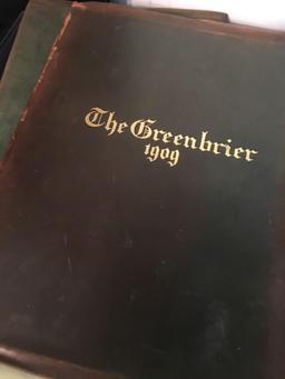 Lot of Assorted Yearbooks Randolph Macon Women?s College; Xavier University; The Greenbrier 1909;