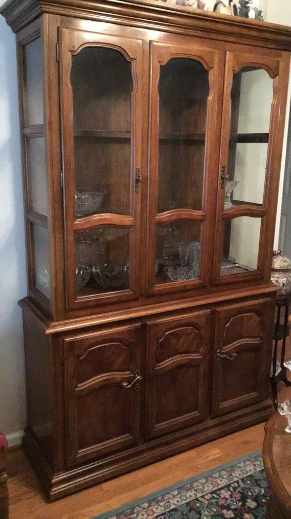 Contemporary China cabinet.  Glass front.  51