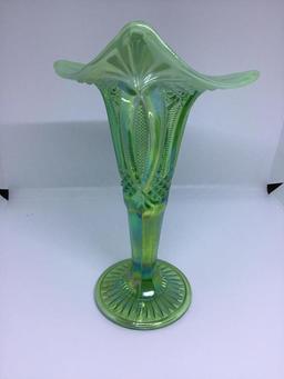 Mosser Glass carnival vase.  11 inches