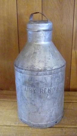 Model Dairy Reno Nev milk can