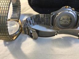 Two men’s Seiko watches