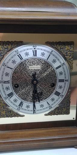 Hamilton chime clock.  Mantle size, service award