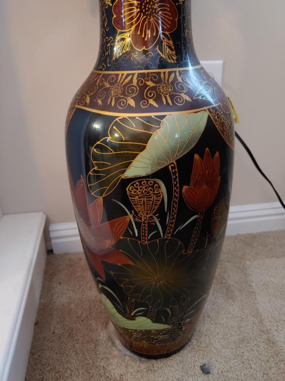 Oriental floor vase.  24 inches