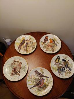 9 bird collector plates.  Tirschenreuth and one