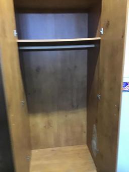 32 x 72 armoire.  Wooden