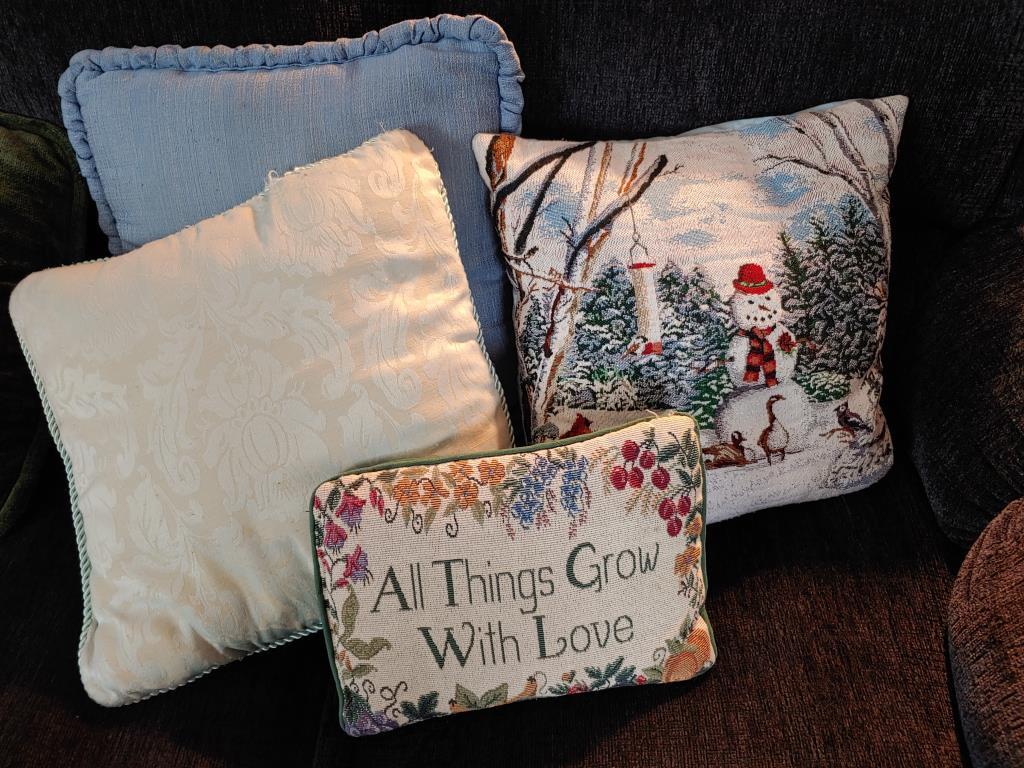 Lot of throw pillows