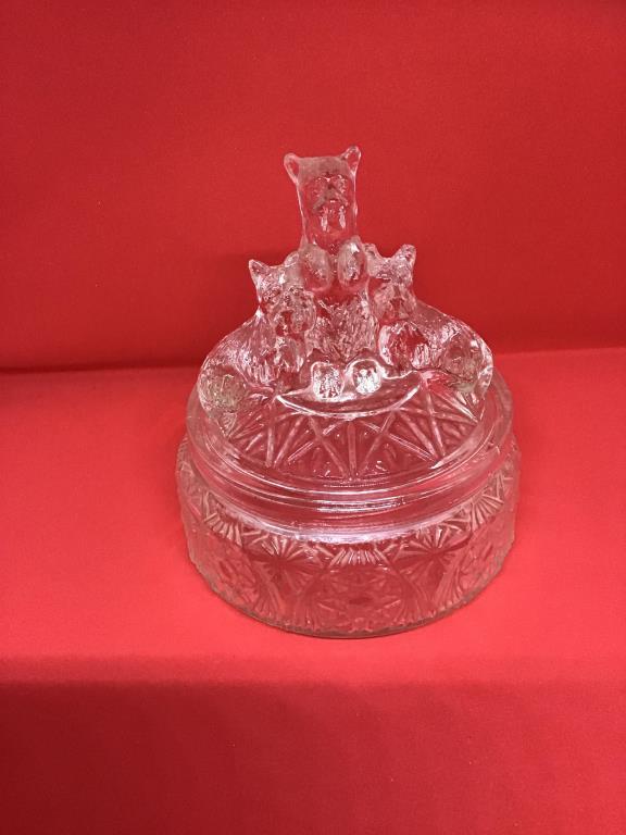 Vintage Scottie dog dresser jar