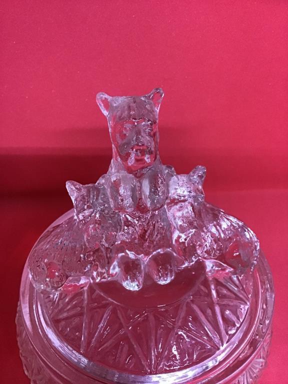 Vintage Scottie dog dresser jar