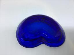 Blenko Cobalt Blue Ashtray