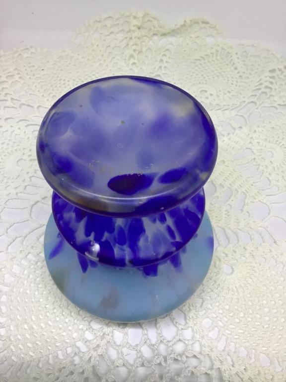 Art Glass. 5.4 Inch. Signed Bottom.