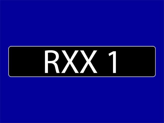 A Cherished Registration - RXX 1