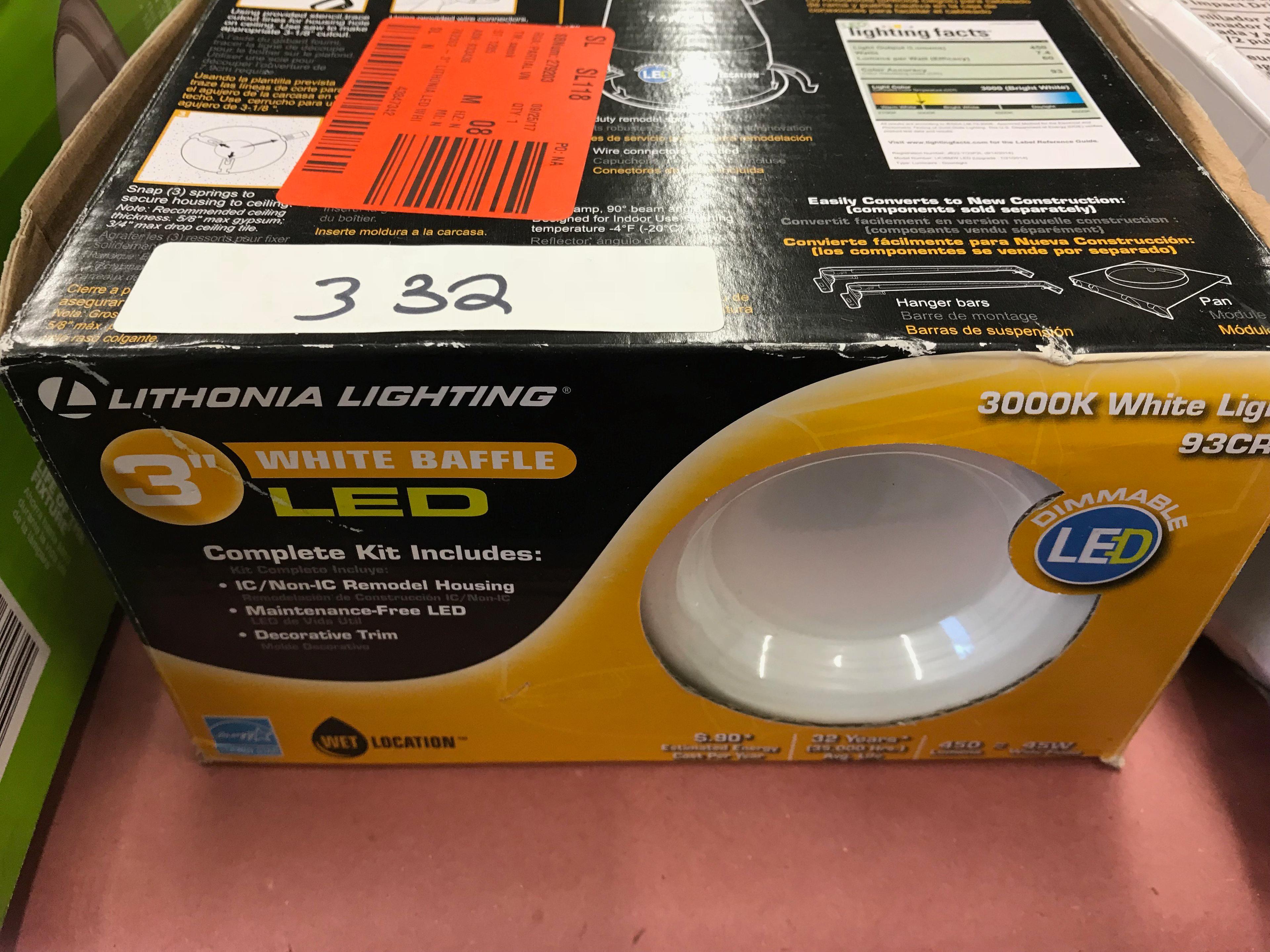 Lithonia Lighting 3" Led White Housing