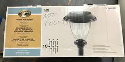 Hampton BayPlastic Solar LED Black Path Light (10-Pack)