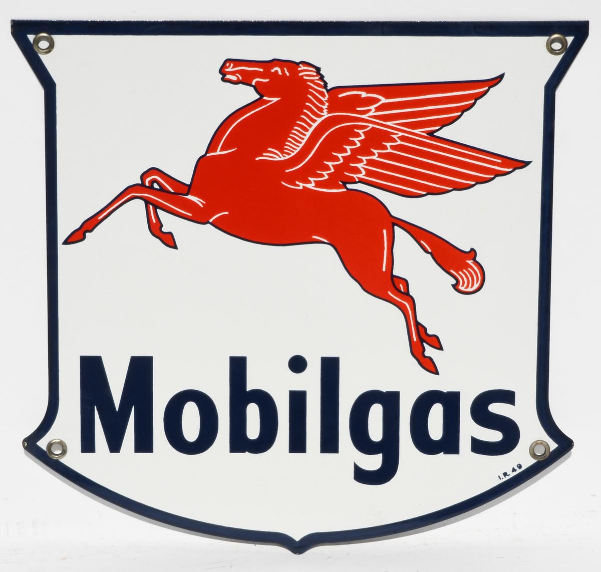 Mobilgas Porcelain Pump Plate