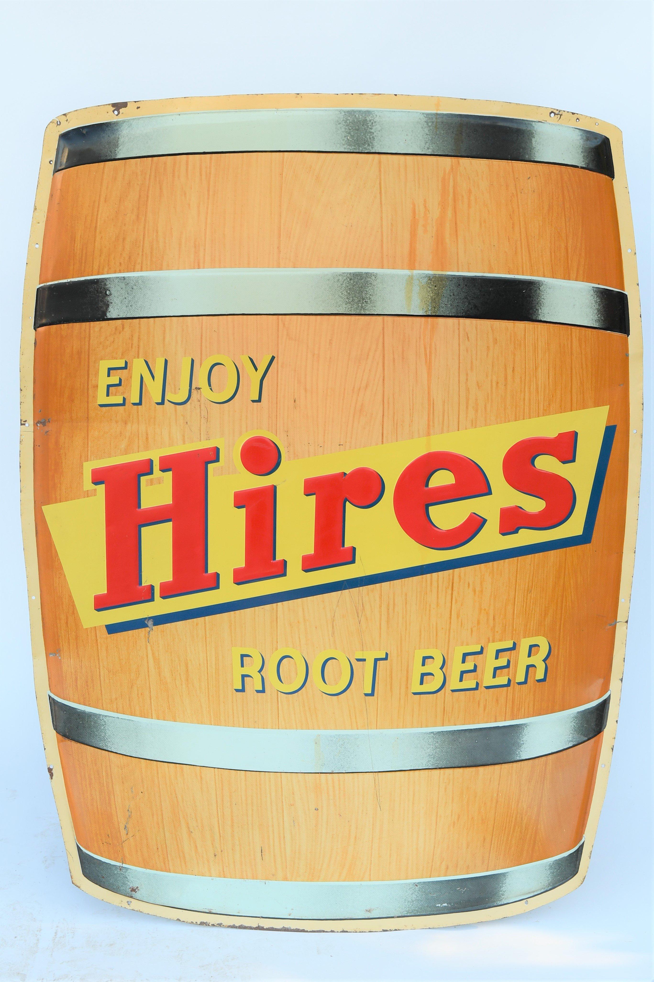 Enjoy Hires Root Beer Tin Sign