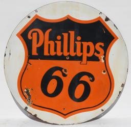 Phillips 66 Porcelain Curb Sign