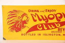 Drink And Enjoy Myopia Club Tin Sign