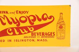 Drink And Enjoy Myopia Club Tin Sign