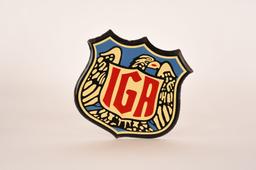 IGA Food Stores Porcelain Sign Badge