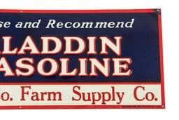 Aladdin Gasoline Horizontal Tin Sign