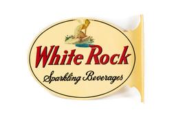 White Rock Sparkling Beverages Tin Flange Sign