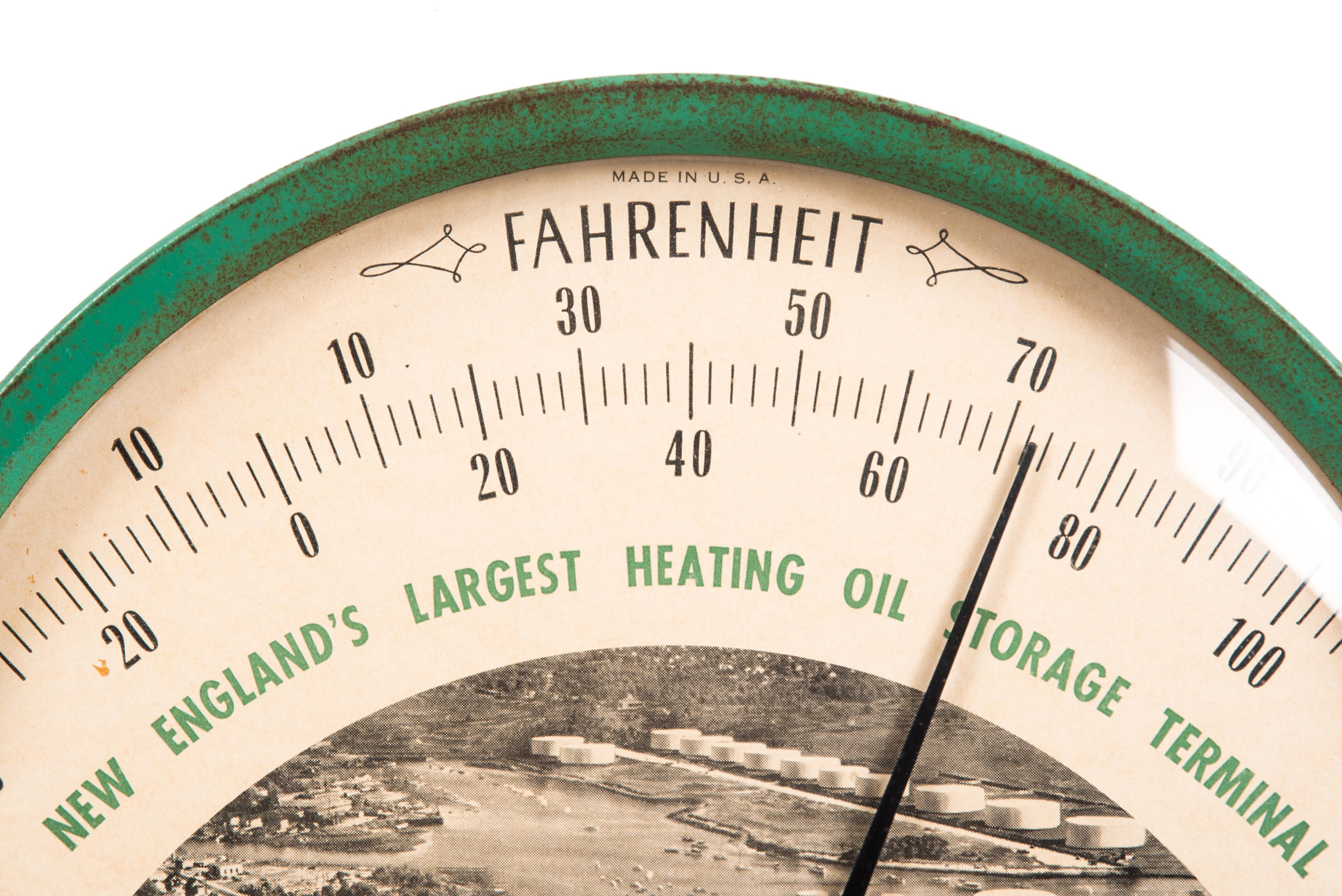 Cities Service Buckley Bros. Tin Thermometer