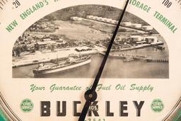 Cities Service Buckley Bros. Tin Thermometer