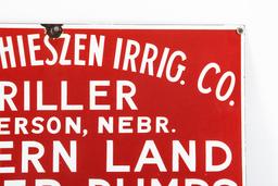 Western Land Roller Pumps Porcelain Sign
