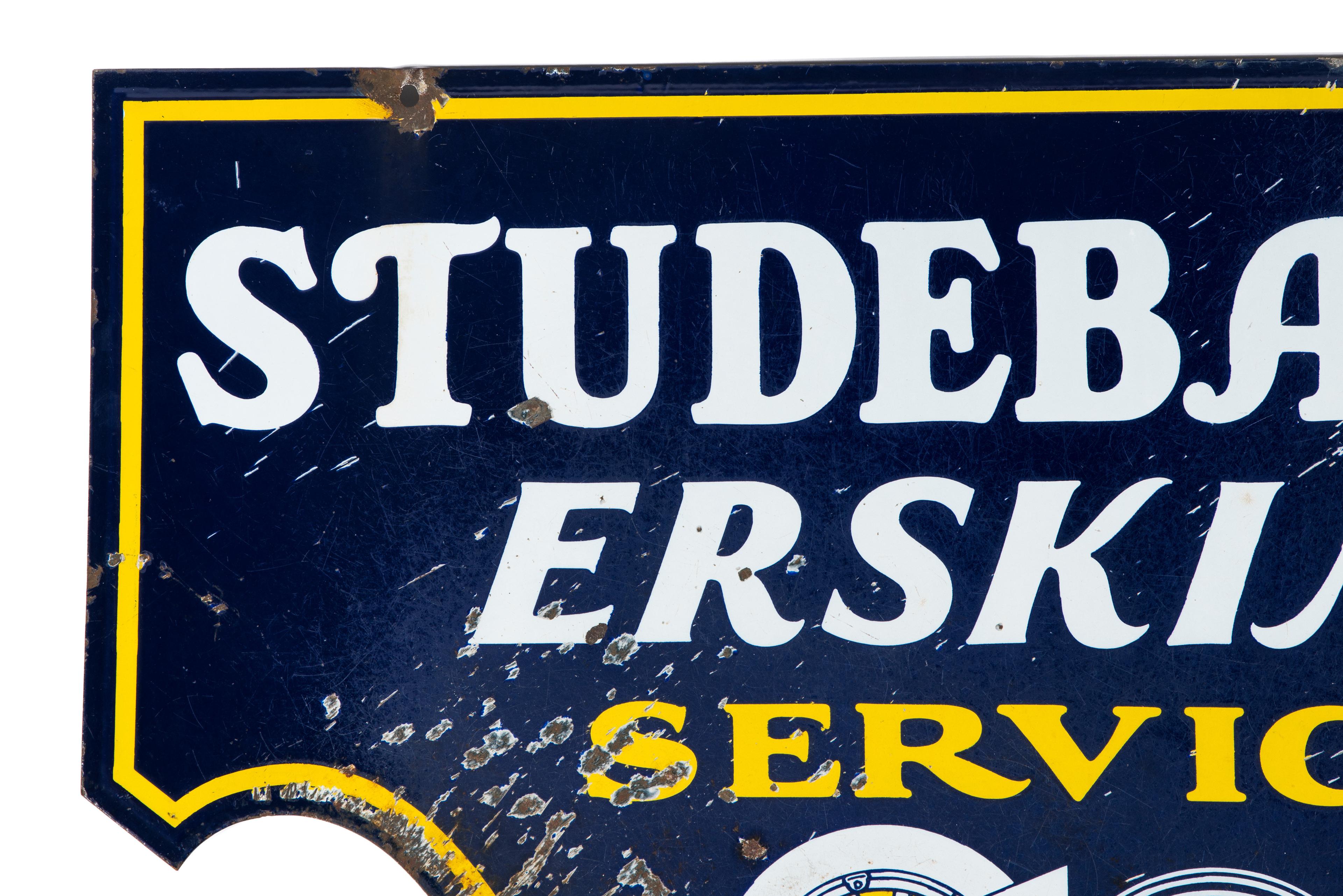 Studebaker Erskine Service Porcelain Sign