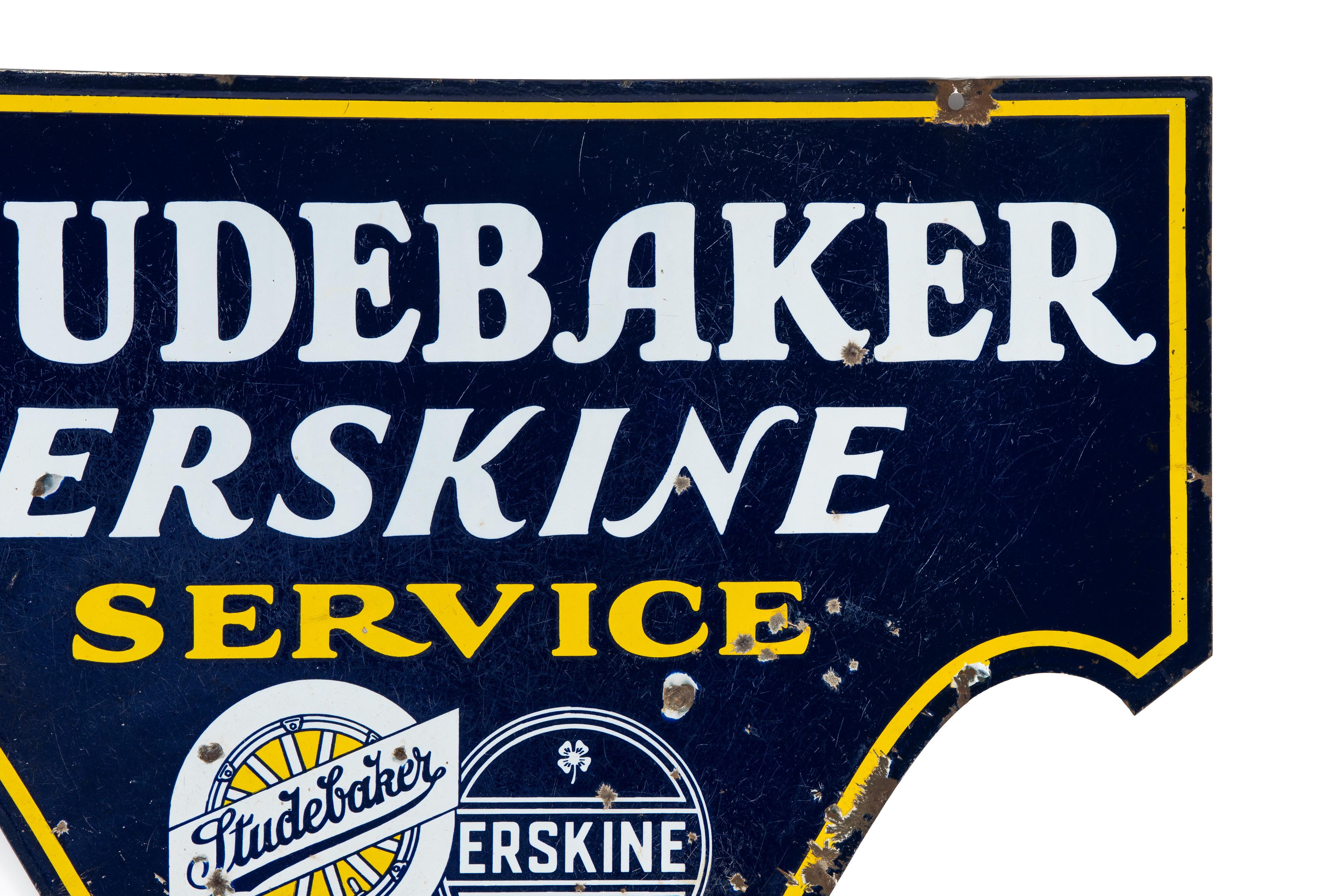 Studebaker Erskine Service Porcelain Sign