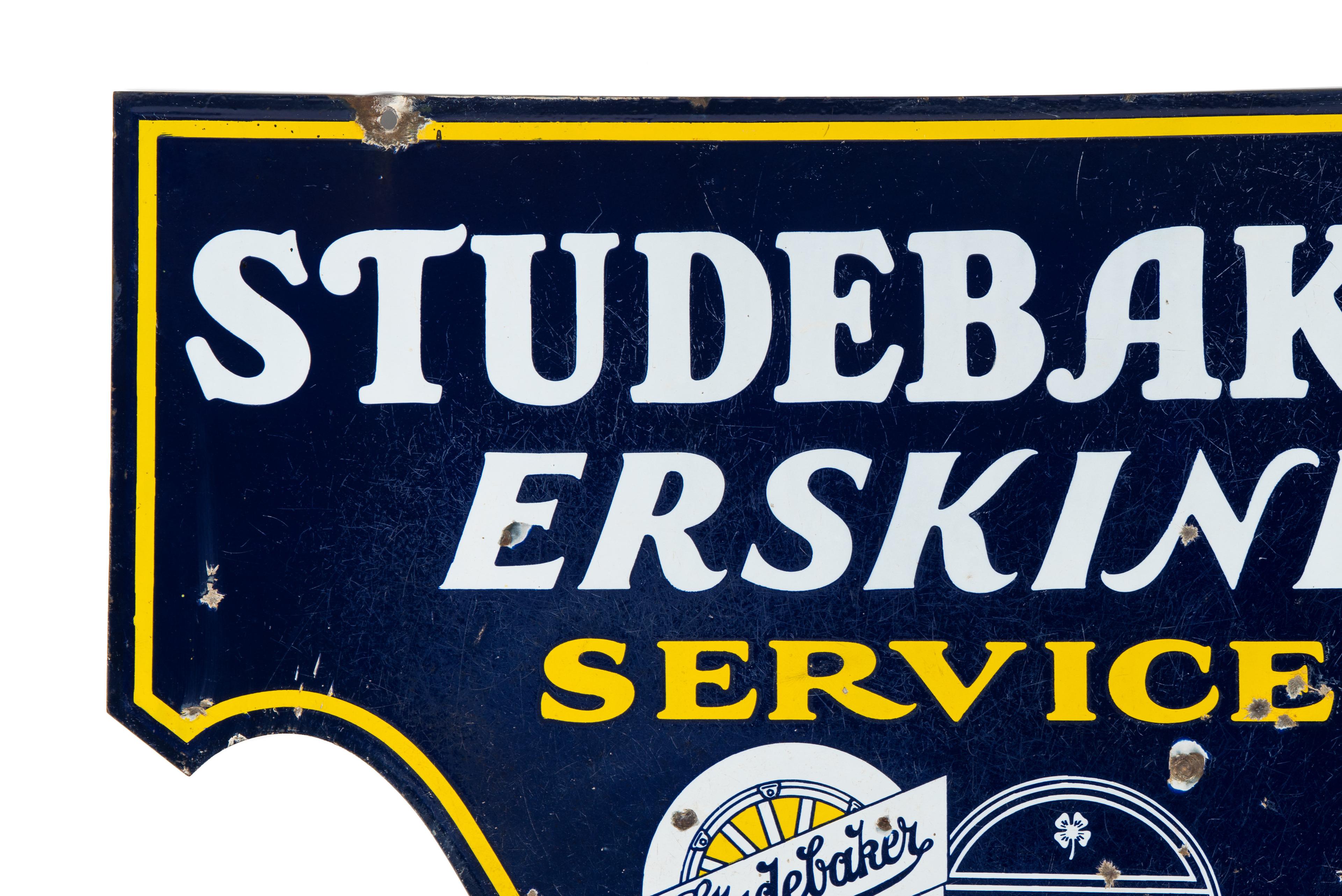 Studebaker Erskine Service Porcelain Sign