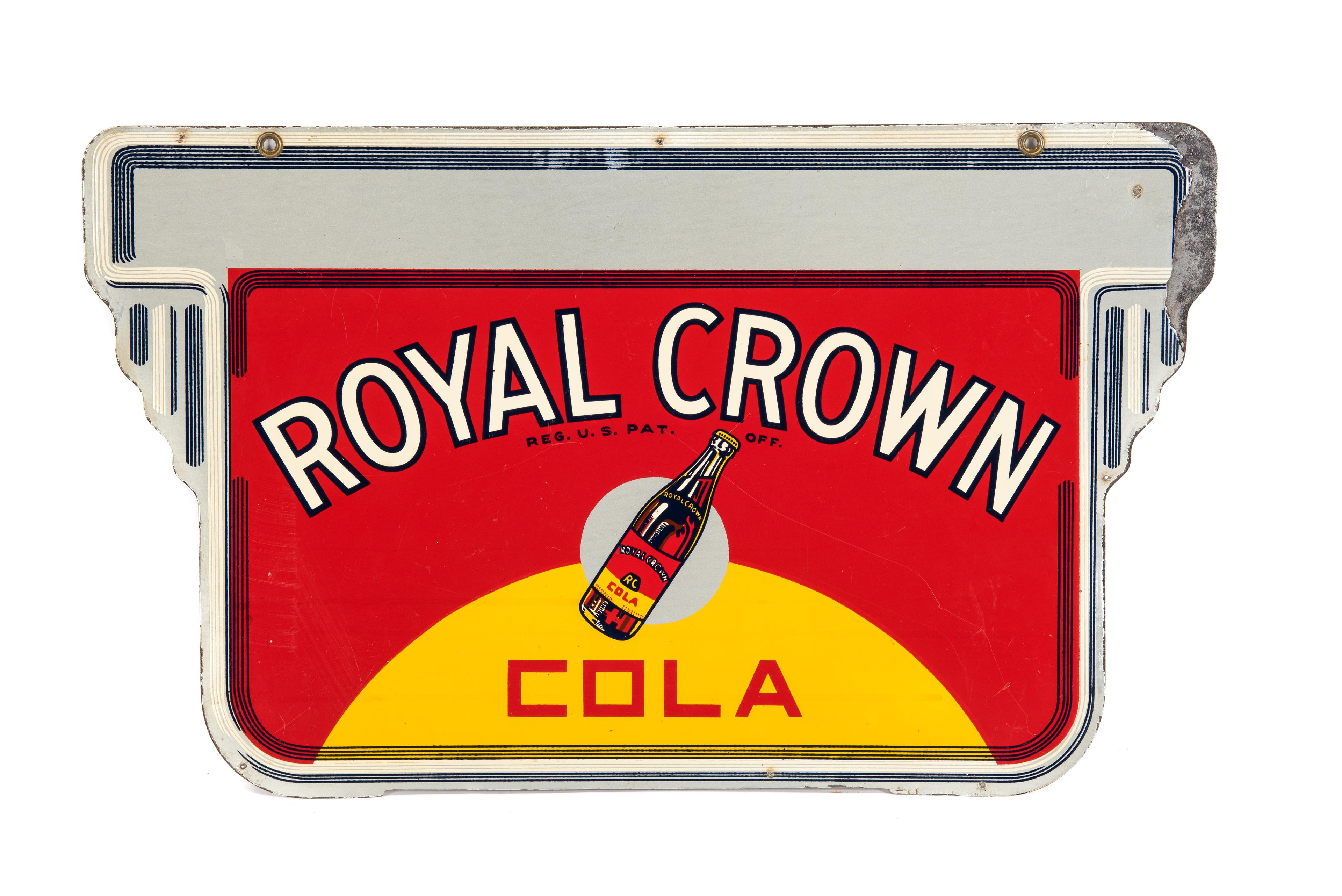 Royal Crown Cola Tin Hanging Sign