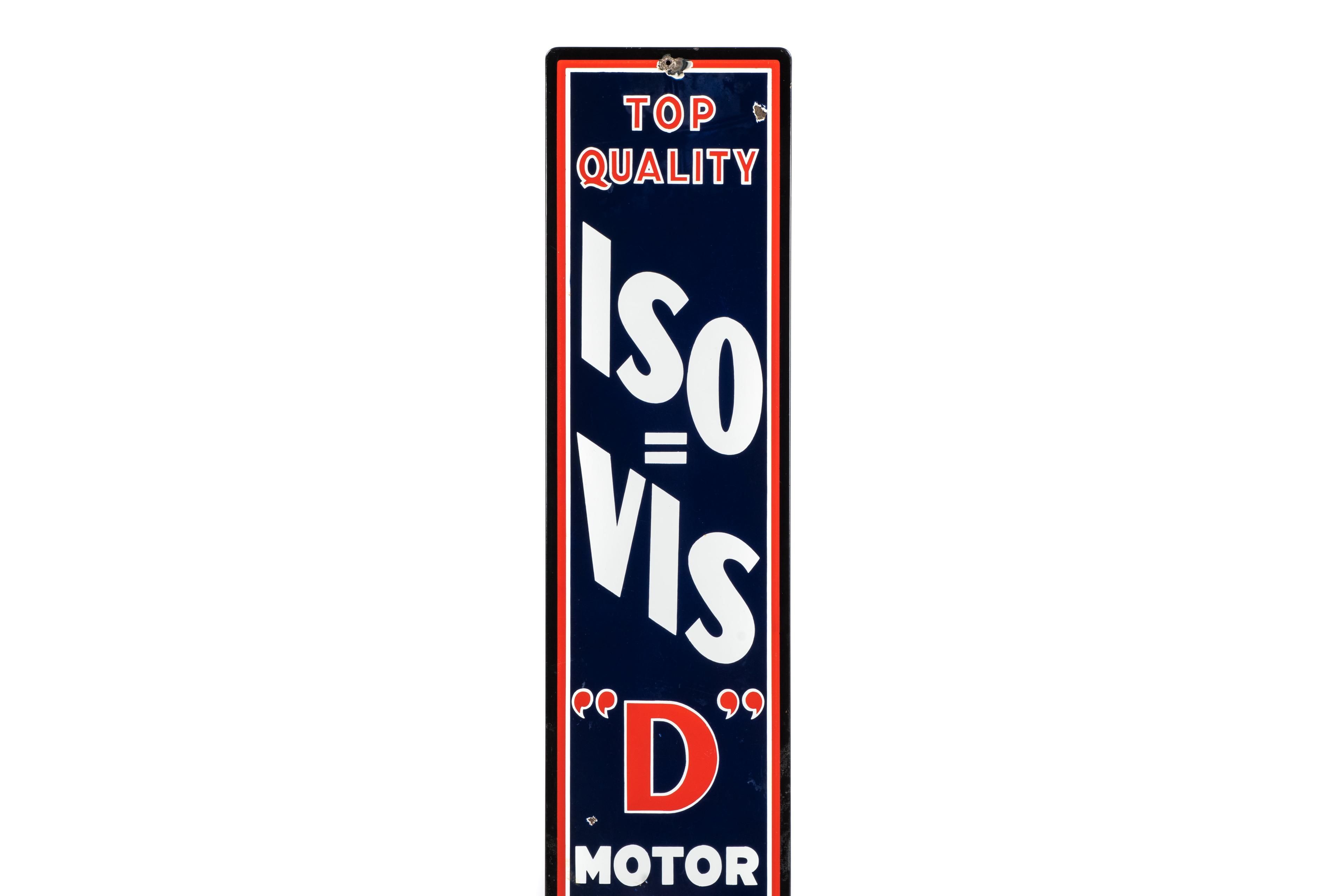 Standard Motor Oil Vertical Porcelain Sign