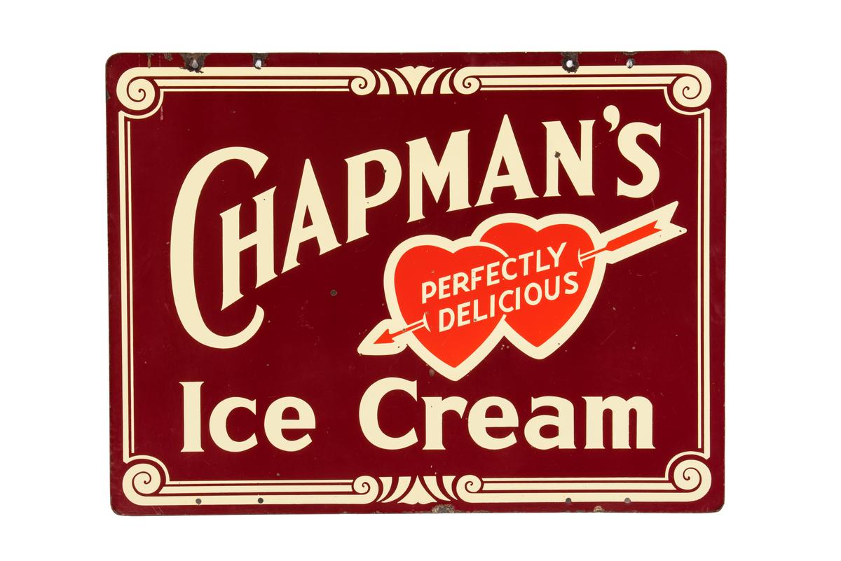 Chapman's Ice Cream Porcelain Sign