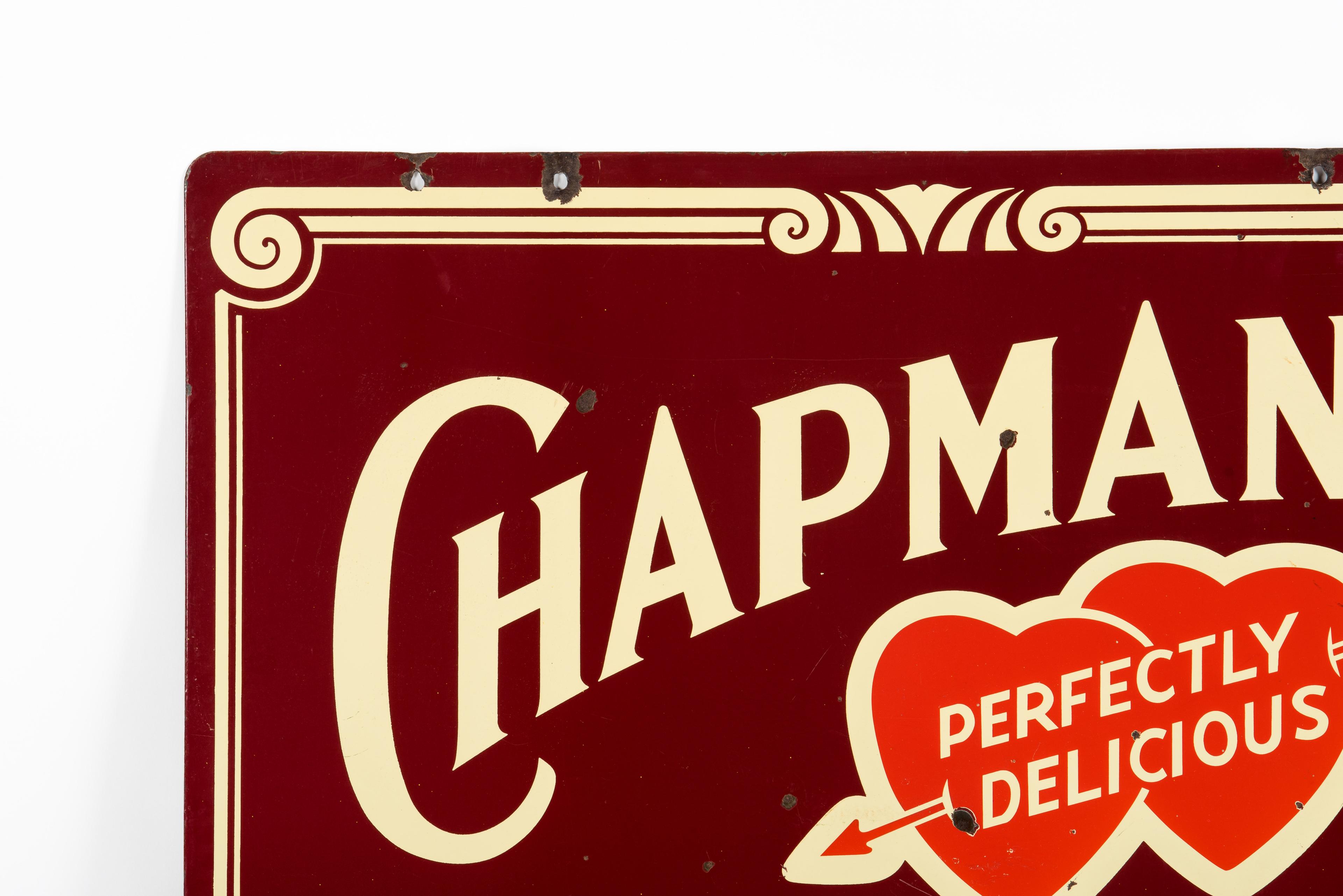 Chapman's Ice Cream Porcelain Sign