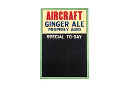 Aircraft Ginger Ale Properly Aged Tin Sign