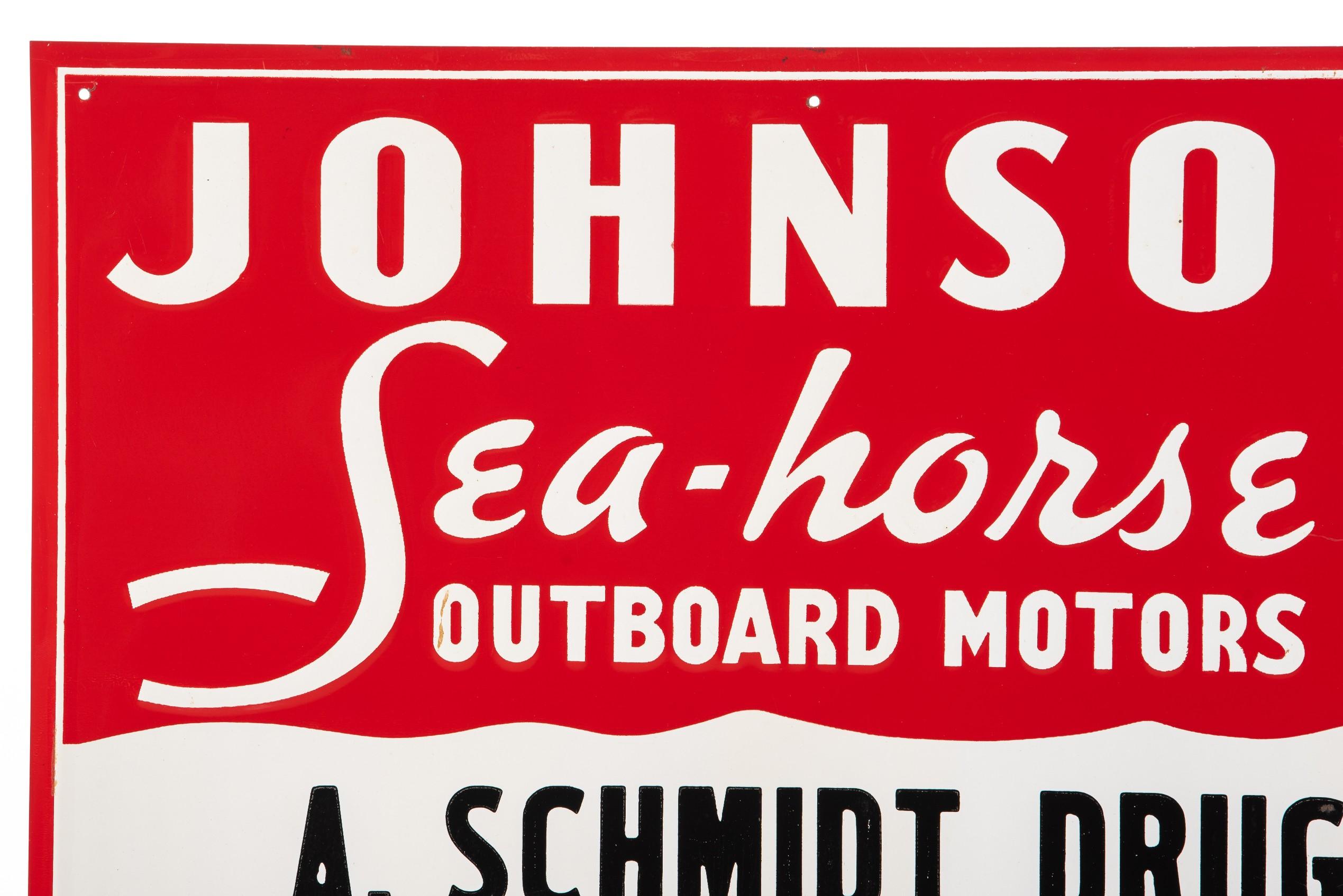 Johnson Sea-Horse Outboard Motors Tin Sign