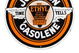 Johnson Gasolene Motor Oil Porcelain Sign