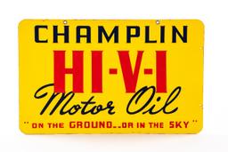 Champlin Hi-V-I Motor Oil Porcelain Sign