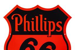 Phillips 66 Shield Porcelain Curb Sign