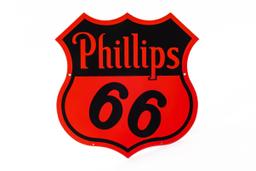 Phillips 66 Shield Porcelain Curb Sign