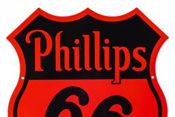 Phillips 66 Shield Porcelain Curb Sign