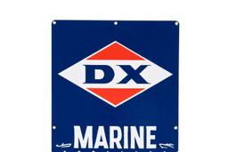 DX Marine Gasoline Porcelain Gas Pump Plate