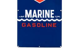 DX Marine Gasoline Porcelain Gas Pump Plate