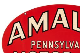 Amalie Pennsylvania Motor Oil Tin Sign (Oval)