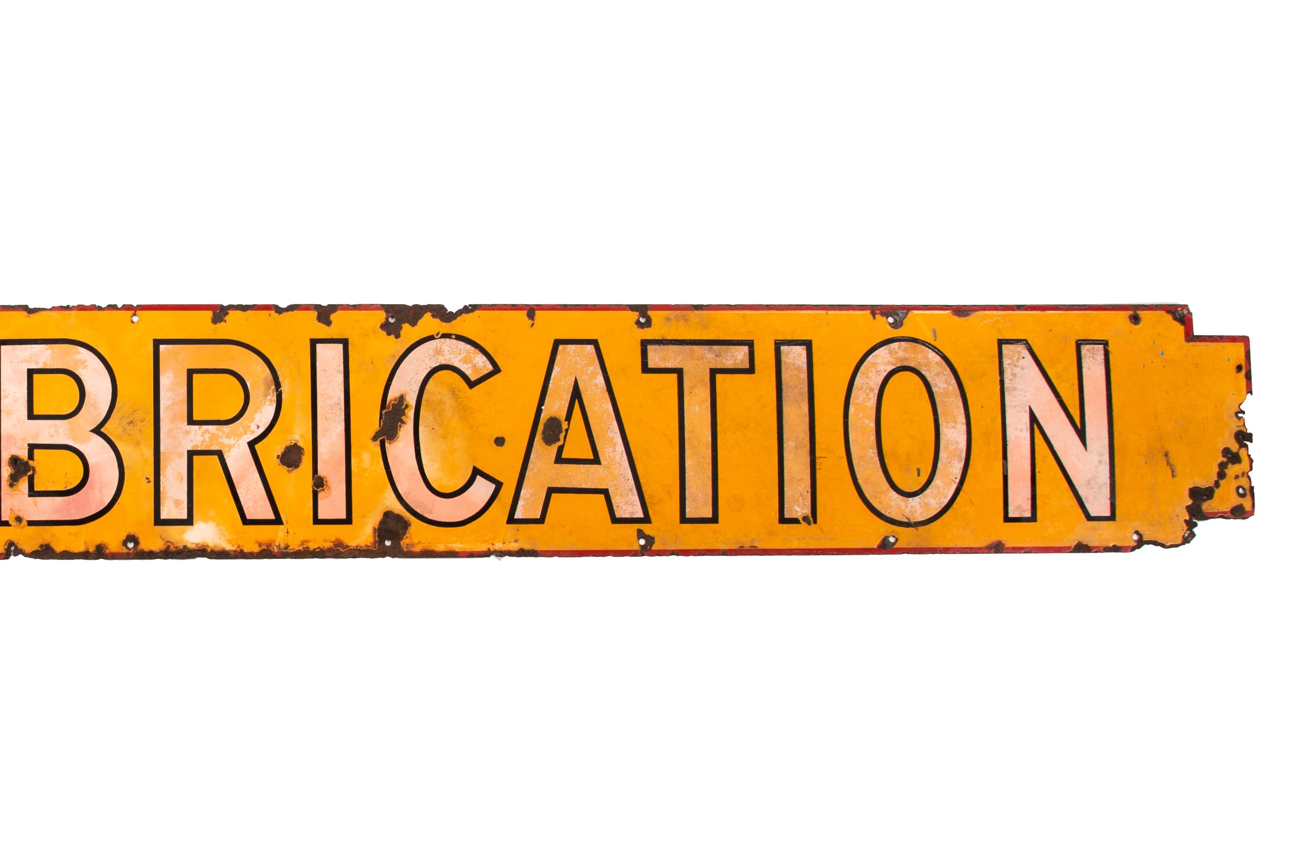 Shellubrication Sign