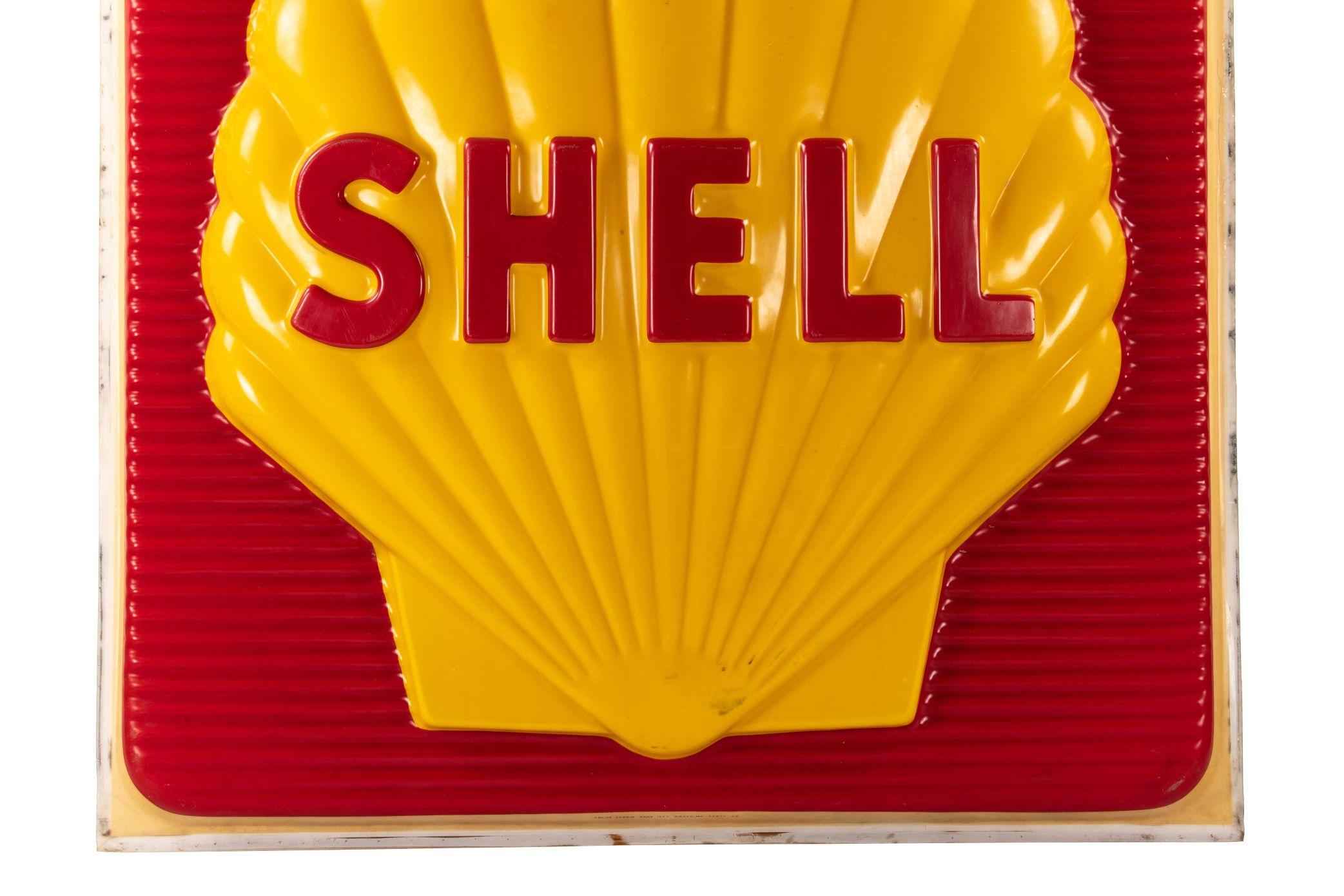 Large Shell Plastic Lighted Sign Insert