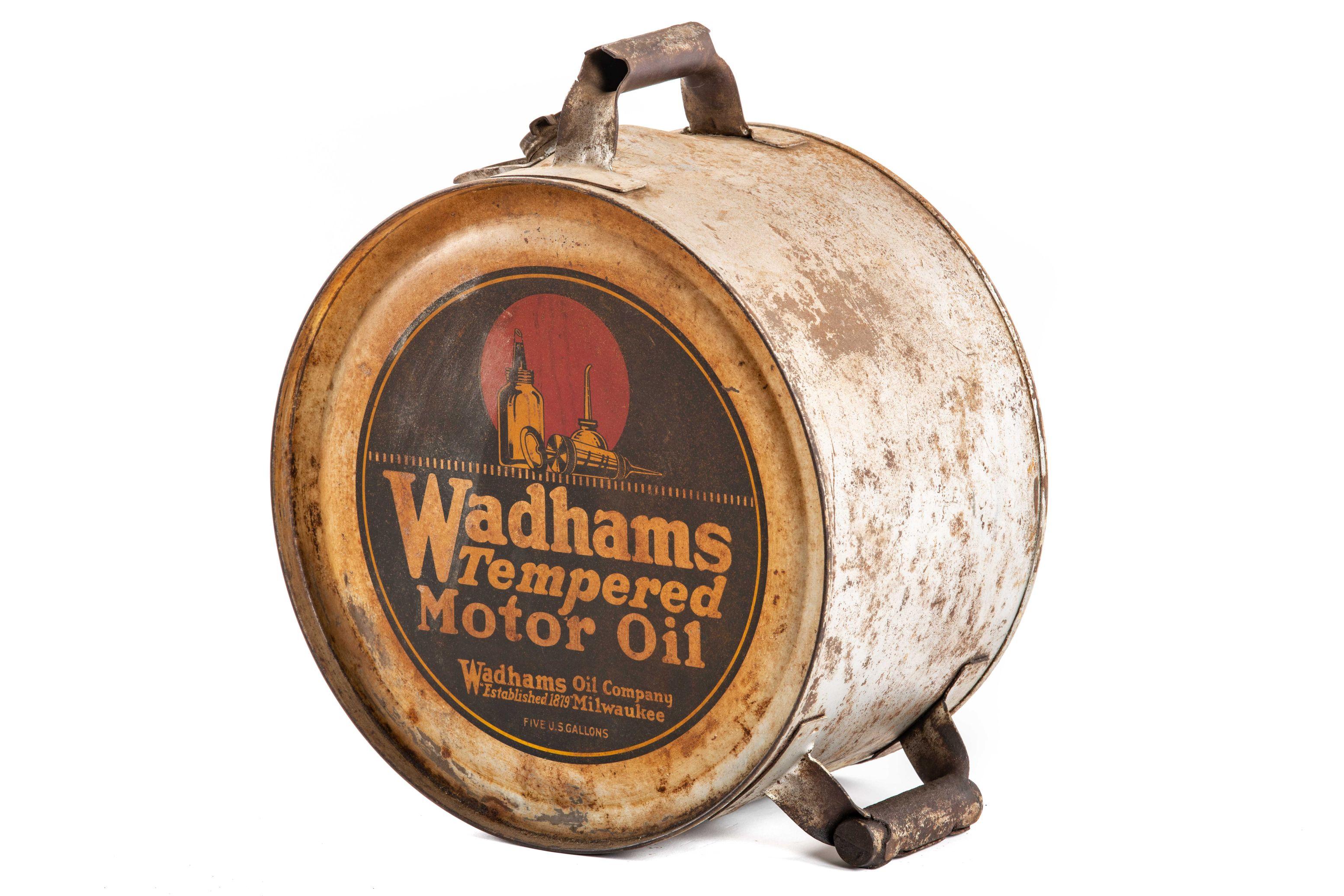 Wadhams Tempered Motor Oil 5 Gallon Rocker Can