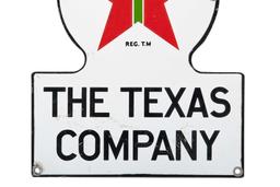 Texaco The Texas Company Porcelain Keyhole Sign